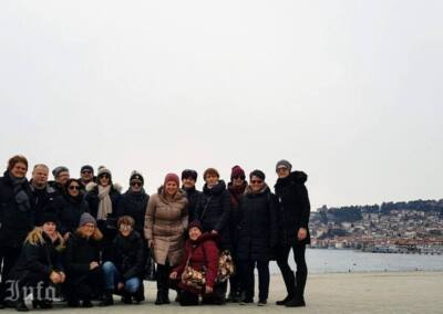 Bolska grupa na Ohridskom jezeru na povratku