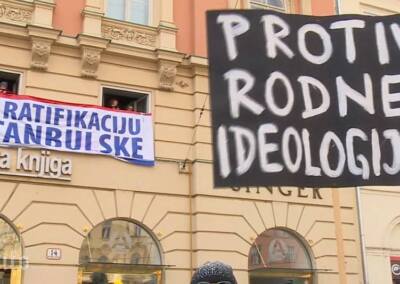 Prosvjed protiv ratifikacije Istanbulske konvencije Zagreb 2018.