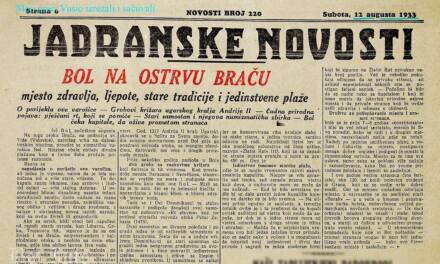 Jadranske novosti još 1933. godine pisale o “simpatičnoj varošici Bol”