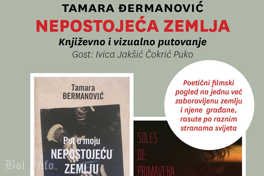 Književno i vizualno putovanje “Nepostojeća zemlja” Tamare Đermanović u ponedjeljak 26. kolovoza u Teatrinu