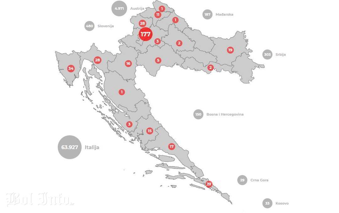 Ukupno dosad 382 zaražene osobe u Hrvatskoj