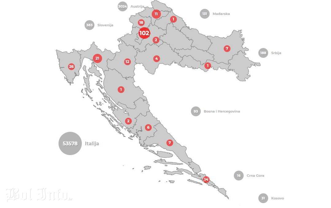 Ukupno dosad 235 zaraženih osoba u Hrvatskoj