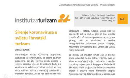 Utjecaj koronavirusa na hrvatski turizam