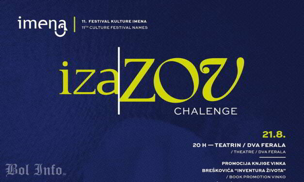 11. festival kulture IMENA u BOLU od 21. do 23. kolovoza bavi se temom izazova